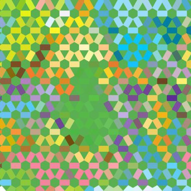 Renk fraktal geometrik soyut desen