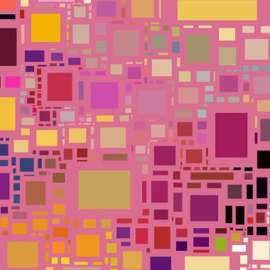 Soyut sanat dokusu. Kareler ile renkli doku. Modern sanat eserleri. Renkli görüntü