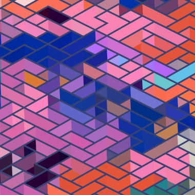 Geometrik desenli soyut doku