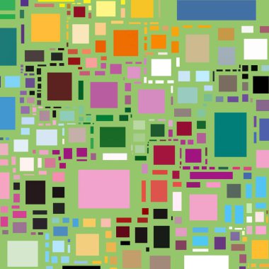 Soyut sanat dokusu. Kareler ile renkli doku. Modern sanat eserleri. Renkli görüntü