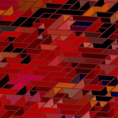 Soyut geometrik şekilli kusursuz desen