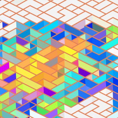 Geometrik desenli soyut doku