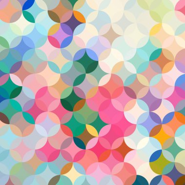 Dairesel süs Girdap geometrik doodle doku ile soyut dikişsiz desen. Süs daire mozaik arka plan.