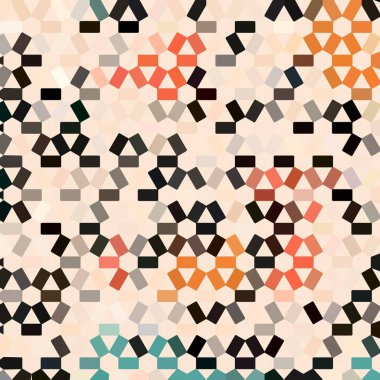 Renk fraktal geometrik soyut desen