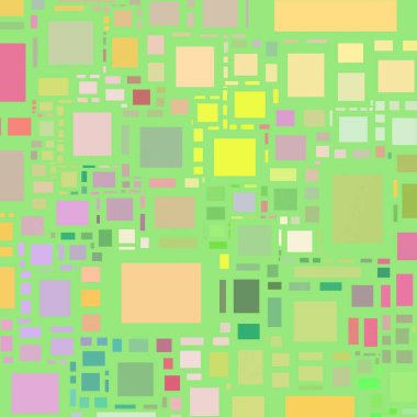 Soyut sanat dokusu. Kareler ile renkli doku. Modern sanat eserleri. Renkli görüntü