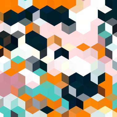 Geometrik desenlerle soyut sanat dokusu