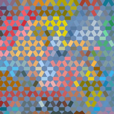 Renk fraktal geometrik soyut desen