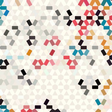 Renk fraktal geometrik soyut desen