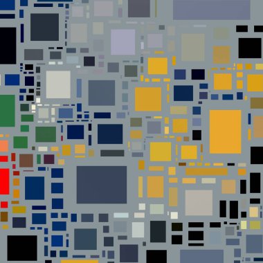 Soyut sanat dokusu. Kareler ile renkli doku. Modern sanat eserleri. Renkli görüntü