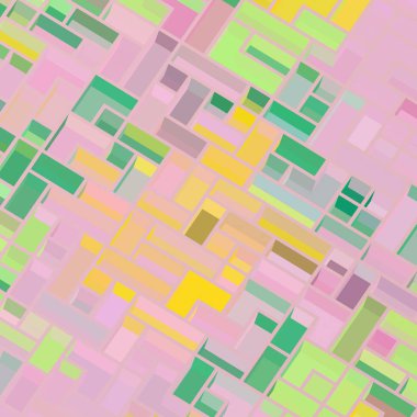 Renkli elementlerle soyut arkaplan.