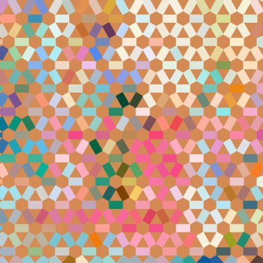 Renk fraktal geometrik soyut desen