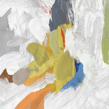 Tuval el yapımı yağlıboya. Renkli doku. Fırça darbeleri. Renkli görüntü. Modern sanat. Çağdaş sanat.