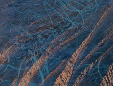 Yağlı boya ile soyut grunge arkaplan kaba desen lekeler