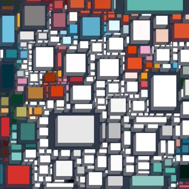 farklı geometrik desenli soyut modern arka plan