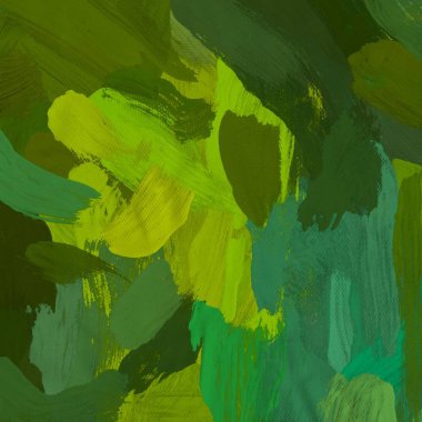 Tuval el yapımı yağlıboya. Renkli doku. Fırça darbeleri. Renkli görüntü. Modern sanat. Çağdaş sanat.