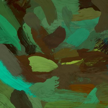 Tuval el yapımı yağlıboya. Renkli doku. Fırça darbeleri. Renkli görüntü. Modern sanat. Çağdaş sanat.