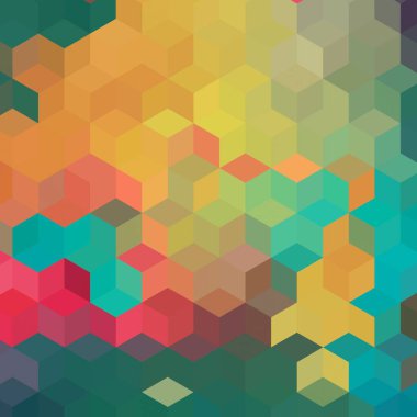 Renk fraktal geometrik soyut desen