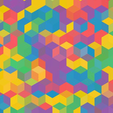 Geometrik desenlerle soyut sanat dokusu