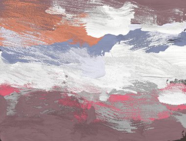 sahilde kırmızı boya