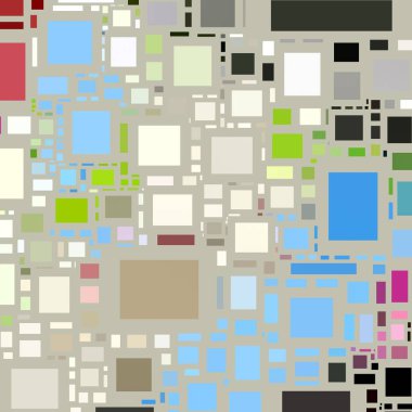 Soyut sanat dokusu. Kareler ile renkli doku. Modern sanat eserleri. Renkli görüntü