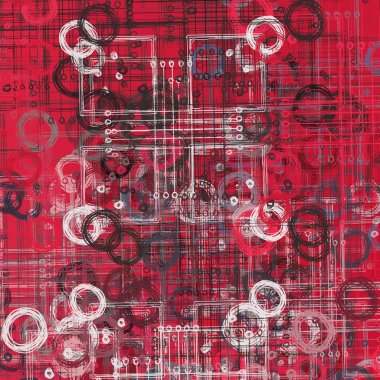 farklı sembollerile vektör arka plan