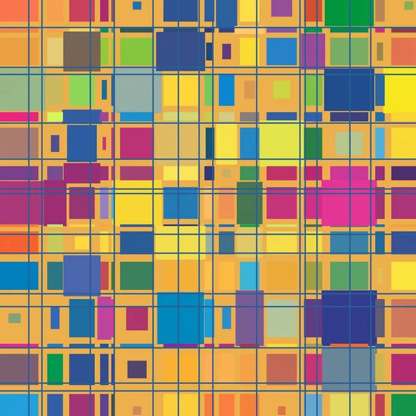 Πολύχρωμο Abstract Ιστορικό Τετράγωνα — Φωτογραφία Αρχείου