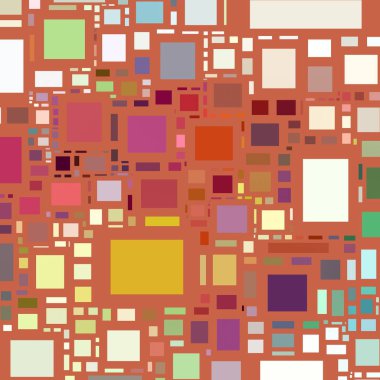 Soyut sanat dokusu. Kareler ile renkli doku. Modern sanat eserleri. Renkli görüntü