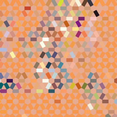 Renk fraktal geometrik soyut desen