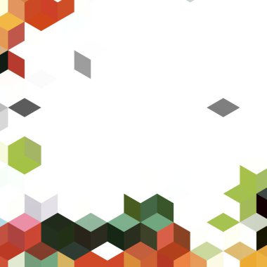 Renk fraktal geometrik soyut desen