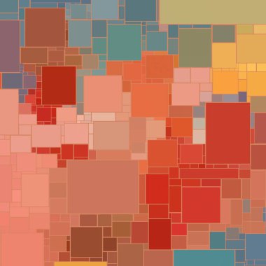 Soyut sanat dokusu. Kareler ile renkli doku. Modern sanat eserleri. Renkli görüntü