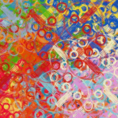 Çiçekli, soyut, pürüzsüz desen