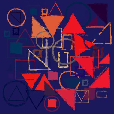 Geometrik desenli soyut doku