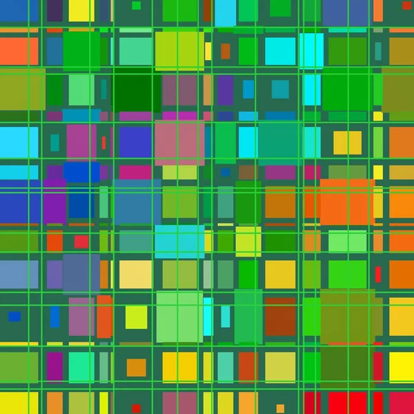 사각형으로 화려한 추상적인 — 스톡 사진