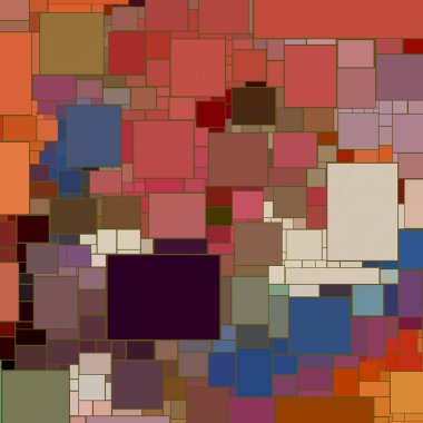 Soyut sanat dokusu. Kareler ile renkli doku. Modern sanat eserleri. Renkli görüntü