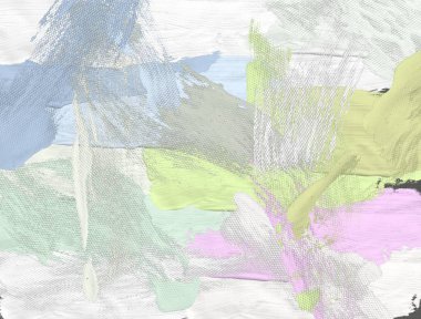 El yapımı tuvale yağlı boya. Soyut sanat dokusu. Renkli doku. Modern sanat eserleri. Yağlı boya darbeleri. Fırça darbeleri. Modern sanat. Çağdaş sanat. Sanatsal tuval.  