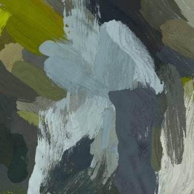 Tuval el yapımı yağlıboya. Renkli doku. Fırça darbeleri. Renkli görüntü. Modern sanat. Çağdaş sanat.