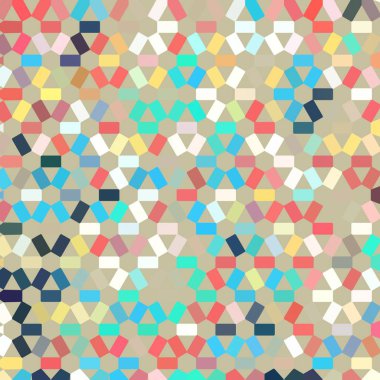 Renk fraktal geometrik soyut desen