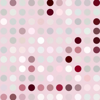 Soyut polka nokta vektör sorunsuz arka plan, pastel renk sevimli tasarım
