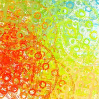 Çiçekli, soyut, pürüzsüz desen