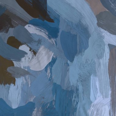 Tuval el yapımı yağlıboya. Renkli doku. Fırça darbeleri.