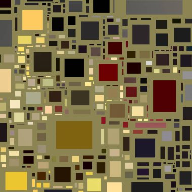Soyut sanat dokusu. Kareler ile renkli doku. Modern sanat eserleri. Renkli görüntü