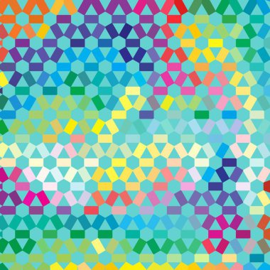 Renk fraktal geometrik soyut desen