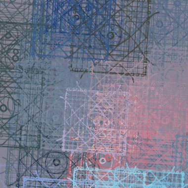 El yapımı tuvale yağlı boya. Soyut sanat dokusu. Renkli doku. Modern sanat eserleri. Yağlı boya darbeleri. Fırça darbeleri. Modern sanat. Çağdaş sanat. Sanatsal tuval.   