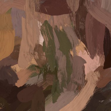 Tuval el yapımı yağlıboya. Renkli doku. Fırça darbeleri.