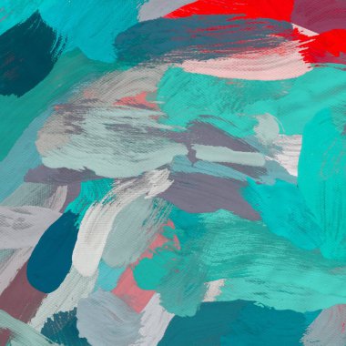 Tuval arka plan üzerine yağlıboya