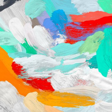 Tuval arka plan üzerine yağlıboya