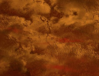 uzay ile kırmızı gökyüzü arka plan