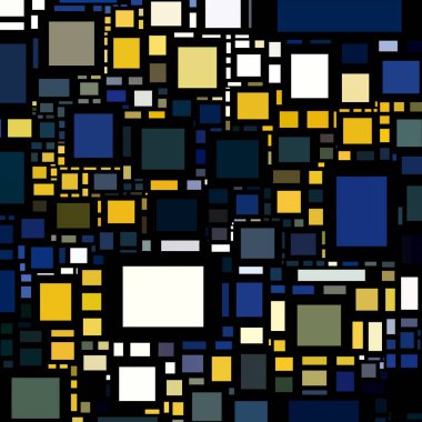 Soyut sanat dokusu. Kareler ile renkli doku. Modern sanat eserleri. Renkli görüntü