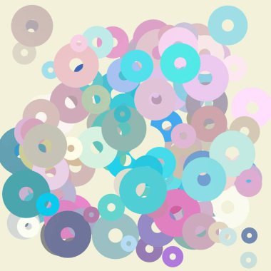 sevimli çevreler ile soyut arka plan