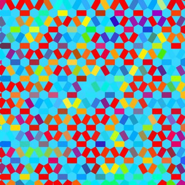 Renk fraktal geometrik soyut desen